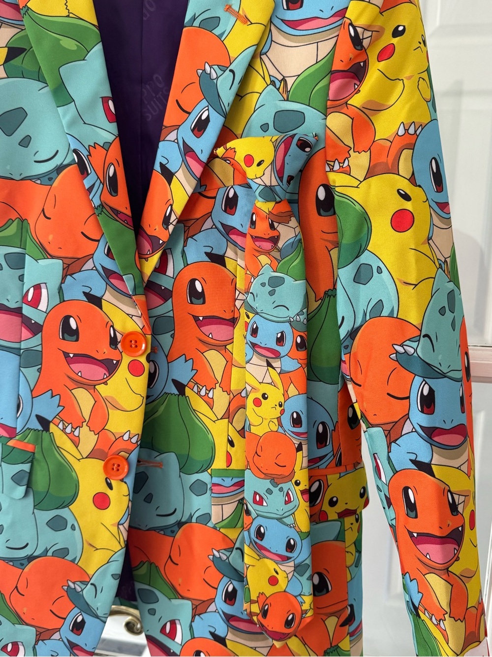 OppoSuits Pokémon Starter Characters Blazer & Tie Size 12Y - Picture 6 of 6